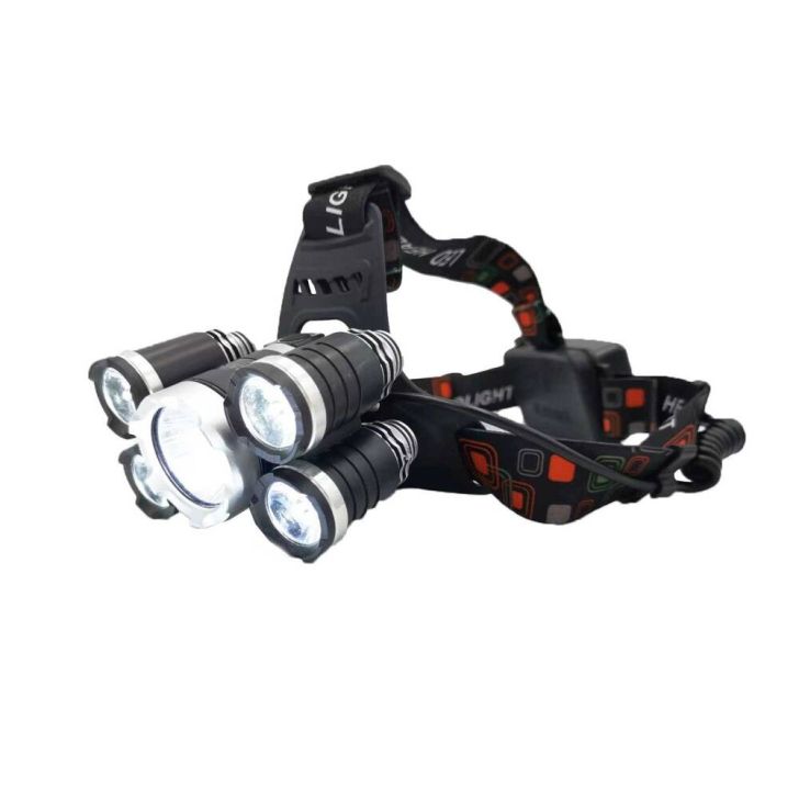 5 x LED headlamp, rechargeable flashlight