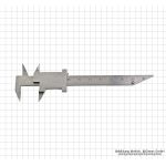 Caliper 80 x 0.1 mm