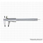 Bīdmērs INOX, 150 x 0,05 mm / 6" x 1/128"