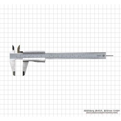 Bīdmērs INOX, 150 x 0,05 mm / 6" x 1/128"