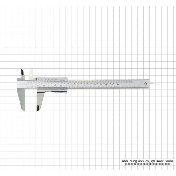 Caliper INOX, 150 x 0.02 mm / 6&quot; x 1/1000&quot;