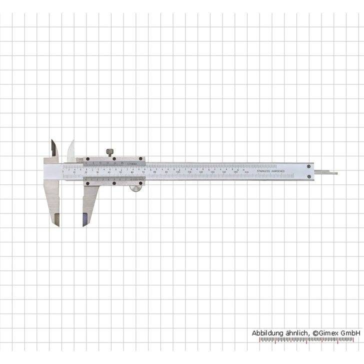 Scale 150 x 0.02 mm / 6&quot; x 1/1000&quot;