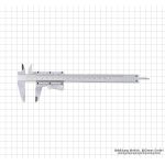 Scale 150 x 0.02 mm / 6" x 1/1000"