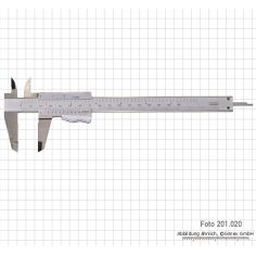 Caliper INOX, 200 x 0.05 mm / 8" x 1/128"
