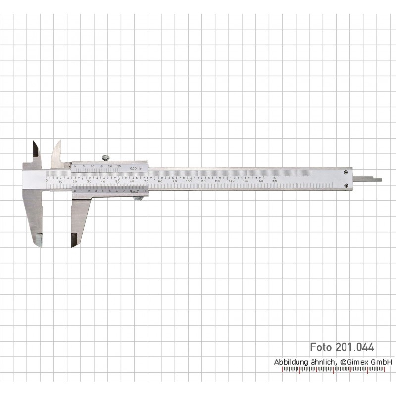 Bīdmērs INOX, 150 x 0,02 mm / 6" x 1/1000"