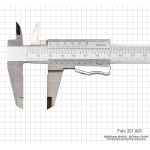 Штангенциркуль INOX, 200 x 0,02 мм / 8 x 1/1000 дюйма