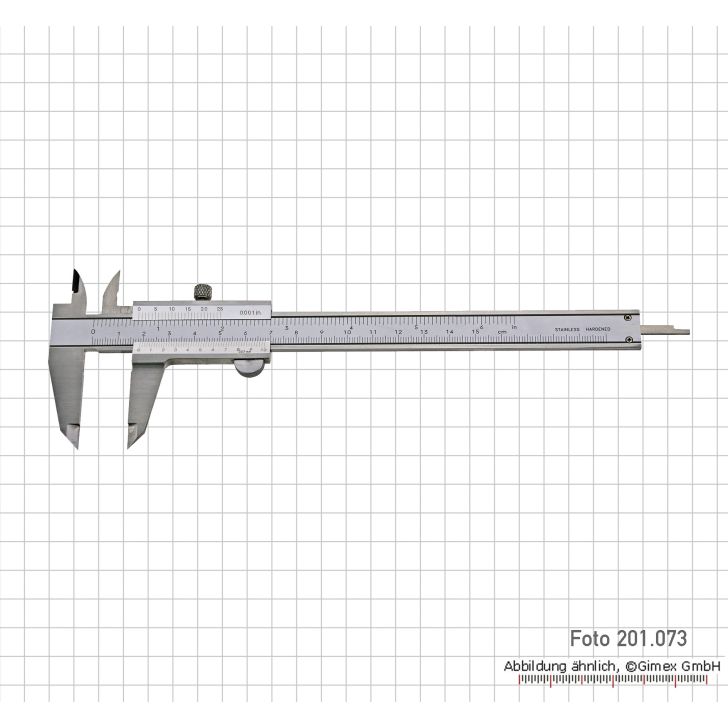 Bīdmērs TOP, 150 x 0,02 mm / 6" x 1/1000"