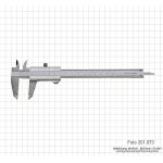 Штангенциркуль TOP, 150 x 0,02 мм / 6 x 1/1000 дюйма
