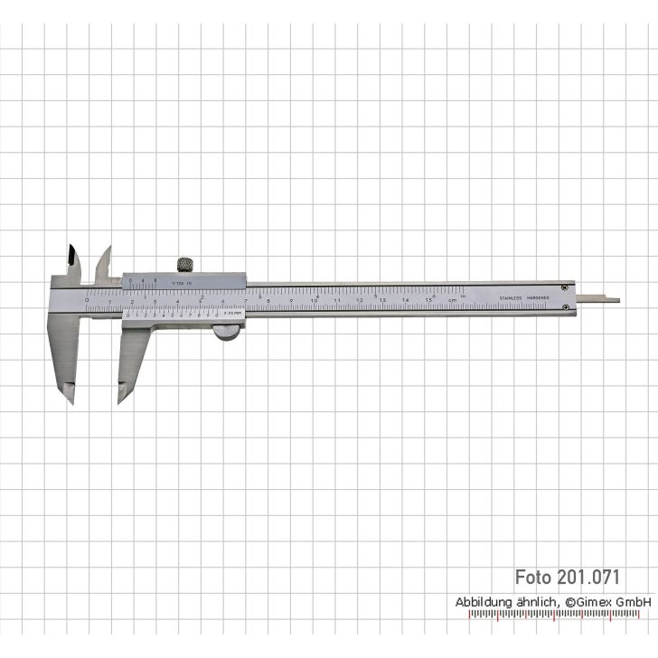 Bīdmērs TOP, 200 x 0,05 mm / 8" x 1/128"