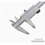 Caliper 200 x 0.05, INOX