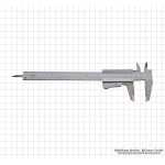 Штангенциркуль DIN 862, INOX, 150 x 0,05 мм/ 6"x 1/128"