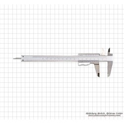 Bīdmērs DIN 862, INOX, 150 x 0,02 mm/ 6"x 1/1000"