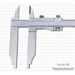 Caliper 300 x 100 x 0.02 mm
