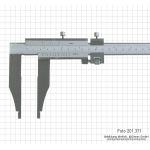 Caliper 200 x 60 x 0.05 mm