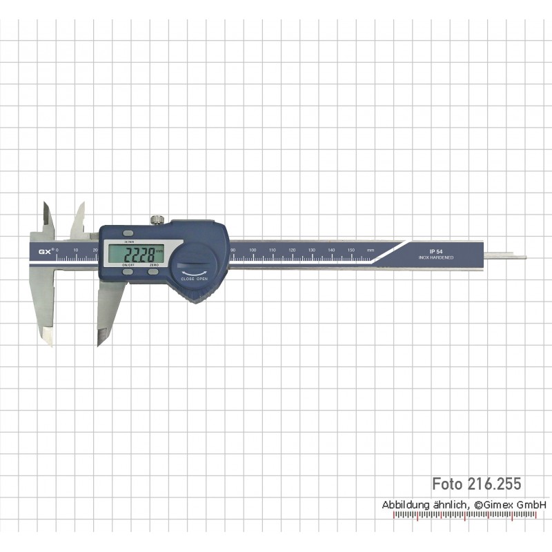 Digitālais bīdmērs 200 mm, IP 54