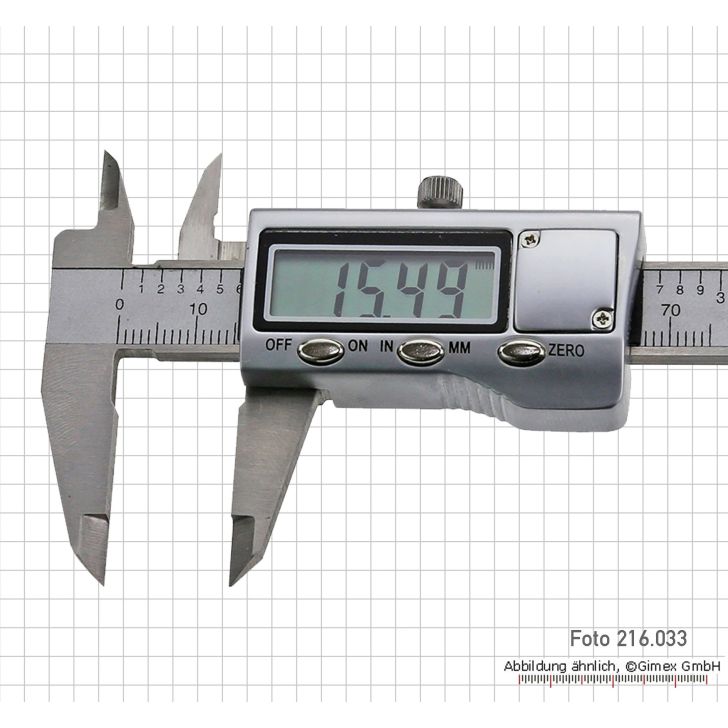 Digital caliper with metal housing, 70 mm