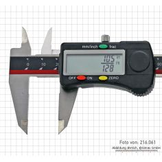 Digital caliper with FRAC display, 200 mm 2