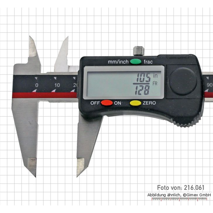 Цифровой штангенциркуль с дисплеем FRAC, 200 мм