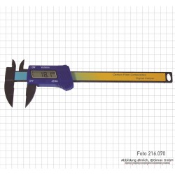 Digitālais bīdmērs “stikla šķiedra”, 150 mm