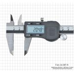 Digital caliper with roller, 150 mm (round rod)
