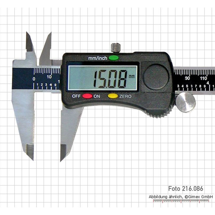 Digital caliper 150 mm, &quot;Black&quot;