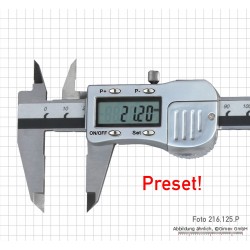 Digitālais bīdmērs 150 mm, ar iepriekš iestatītu