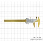 Digital caliper 150 mm (tin plated)