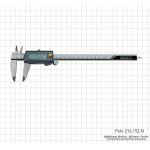 Digital caliper 200 mm, IP 67