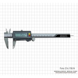 Digitālais bīdmērs ar karbīda mērīšanas virsmu 150 mm, IP 67