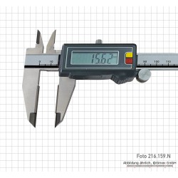 Digitālais bīdmērs ar karbīda mērīšanas virsmu 300 mm, IP 67