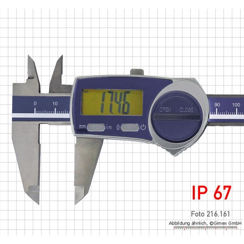 Digitālais bīdmērs IP 67, 200 mm