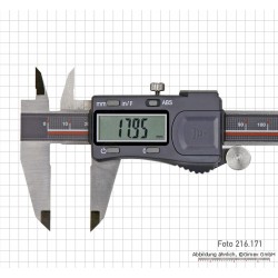 Digitālais bīdmērs 200 mm, ar frac displeju