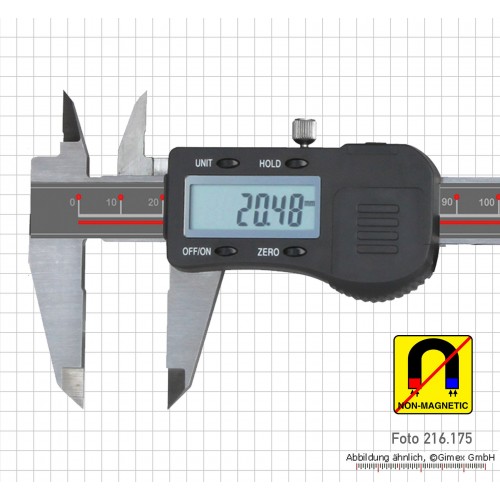 Digitālais bīdmērs 150 mm, nemagnētisks