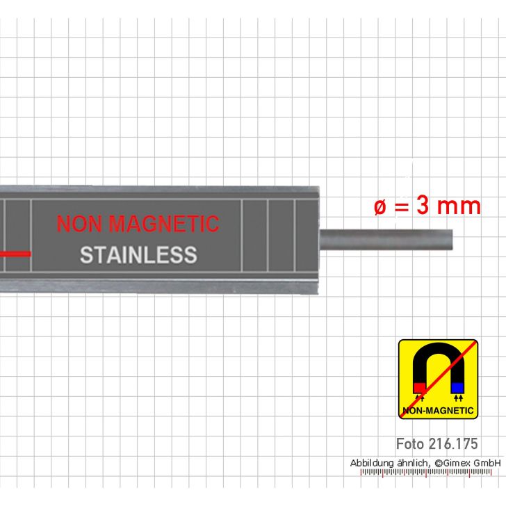 Digital caliper 300 mm, non-magnetic