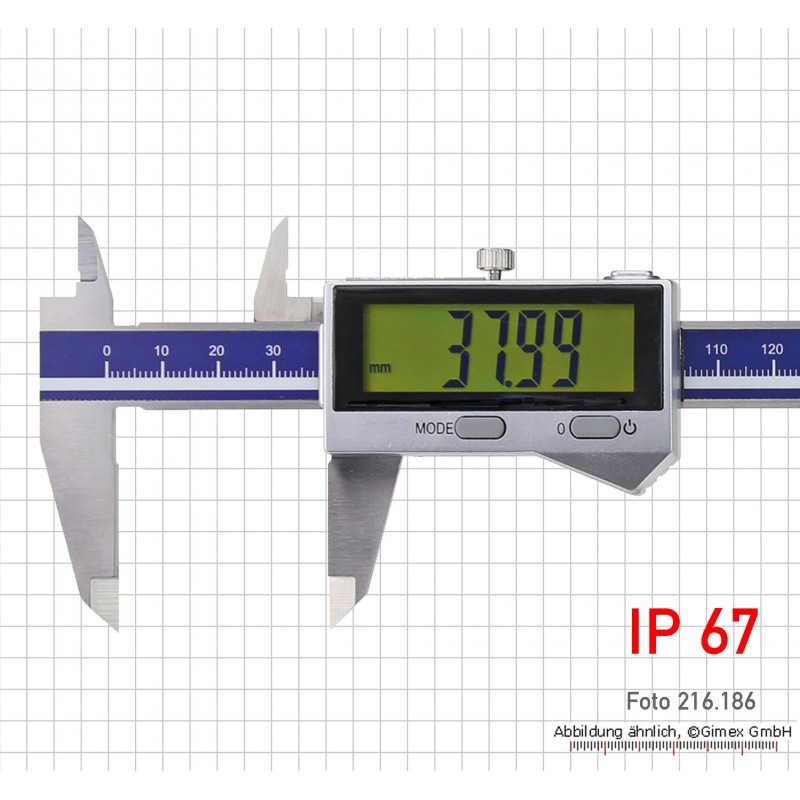 Digitālais bīdmērs IP 67, 150 mm, induktīvā mērīšanas sistēma ar Bluetooth