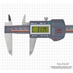 Digitālais bīdmērs IP 54, ar TOL-LED, 150 mm