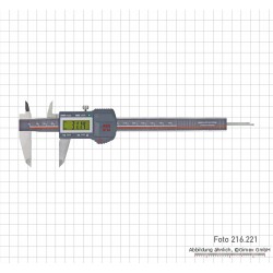 Digitālais bīdmērs IP 54, ar TOL-LED, 150 mm