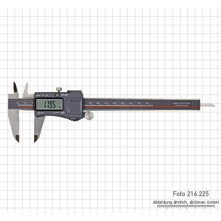 Digital caliper 200 mm, ABS system, IP 54