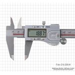 Digital caliper 150 mm, ABS, round