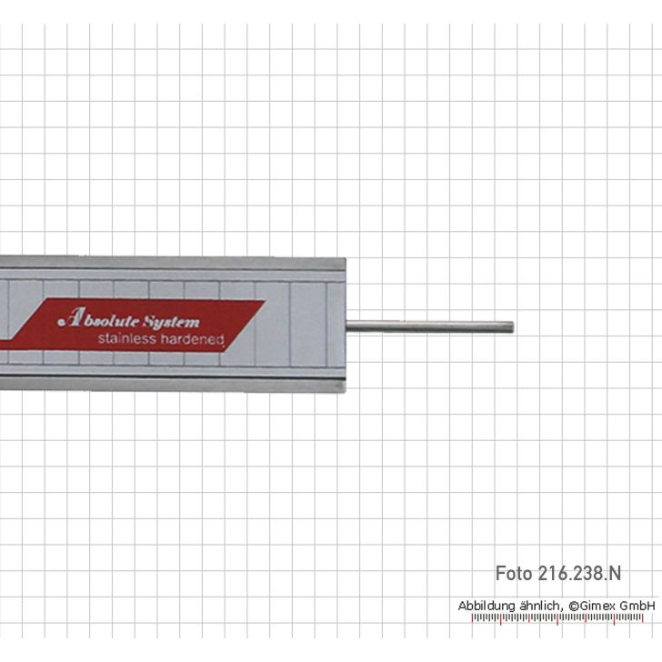 Цифровой штангенциркуль 150 мм, ABS, круглый