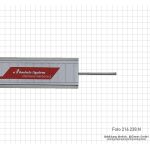 Digital caliper 150 mm, ABS, round