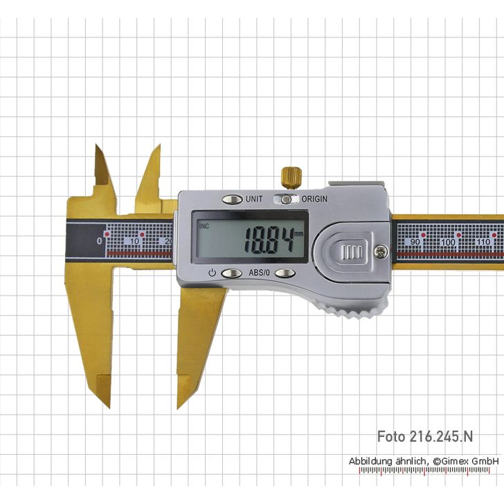 Digital caliper TIN, 200 mm