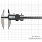 Digital caliper 300 x 60 mm