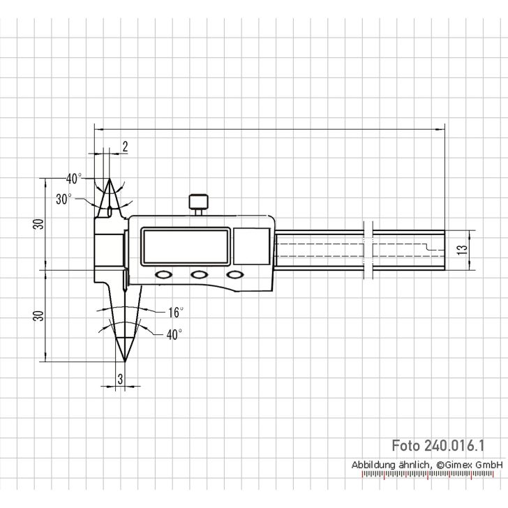 Digital caliper 70 mm