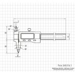 Digital caliper 70 mm