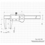 Digital caliper 0-50 mm
