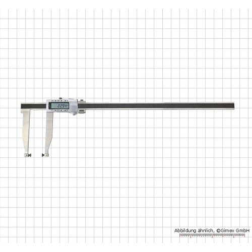 Digitālais bīdmērs 500 x 150 mm, ar atveri 5 mm, bez mēriem. padomi