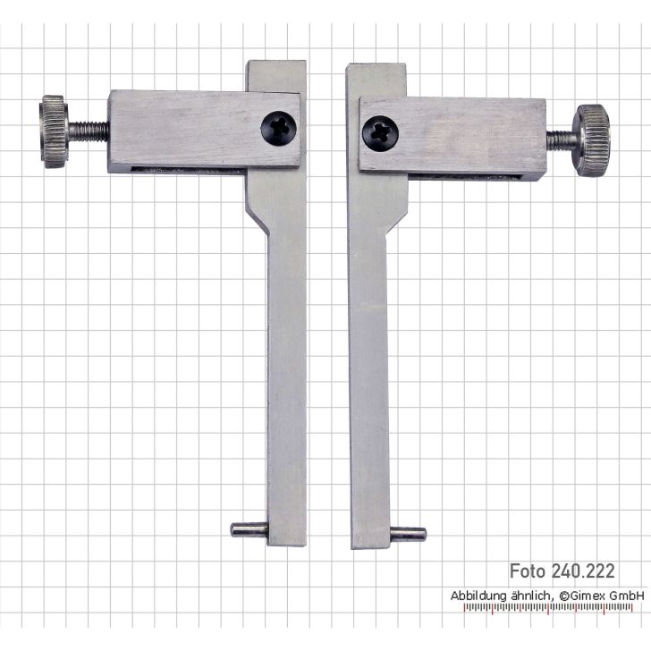 Meas. tips for digging. uni. caliper, with round meas. faces, type 2-1