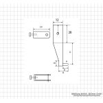 Meas. tips for digging. uni. caliper, with spherical measures. faces, type 3-1