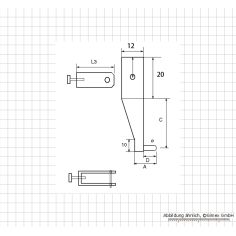 Meas. tips for digging. uni. caliper, with spherical measures. faces, type 3-2 2